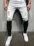 Gradient Jeans Men's Distressed Streetwear Slim Fit Jeans - AM APPAREL