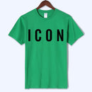 ICON Printed Casual Cotton T-shirt - AM APPAREL