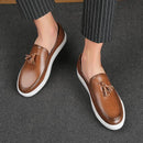 Italian Men's Formal PU Leather Loafers - AM APPAREL