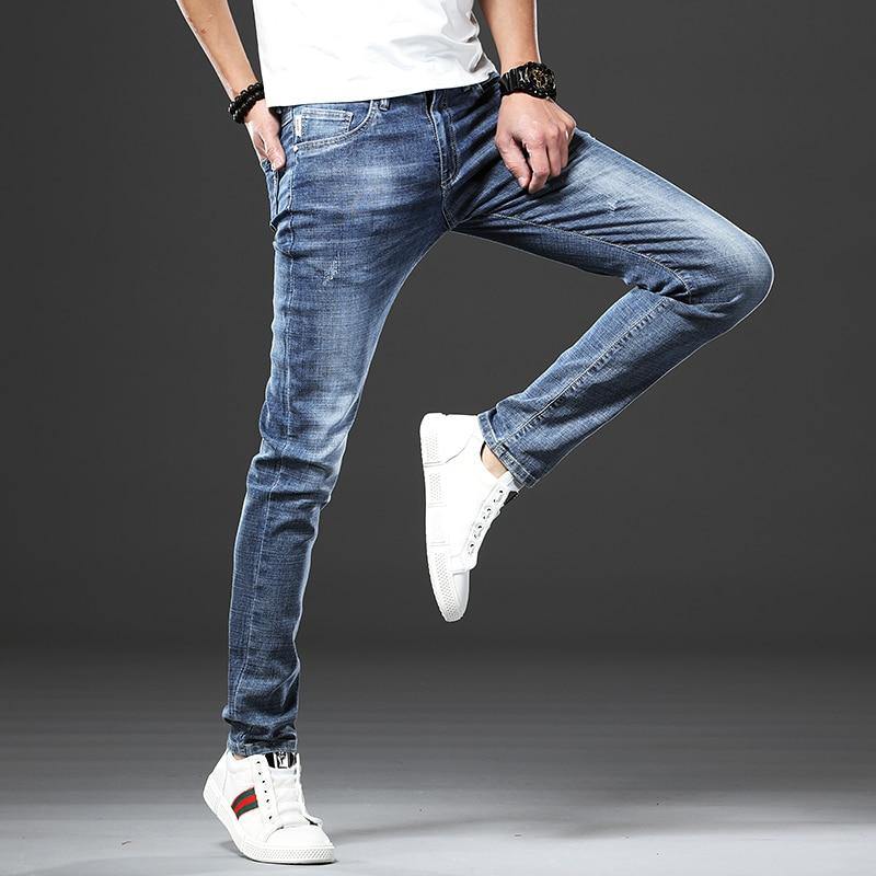 JANTOUR Men's Slim Fit Stretch Jeans - AM APPAREL
