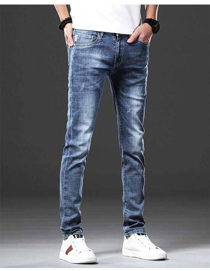 JANTOUR Men's Slim Fit Stretch Jeans - AM APPAREL