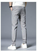 JANTOUR Men's Solid Color Casual Pants - AM APPAREL