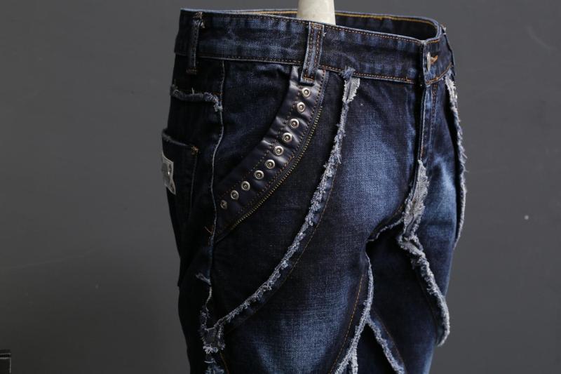 JJD Men's Autumn Designer Patchwork Jeans - AM APPAREL