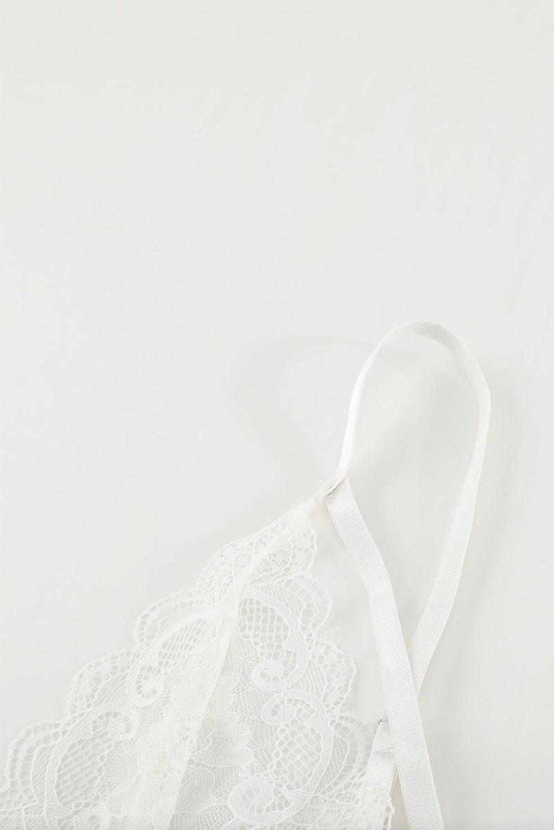 Lace Lingerie Three-Piece Set - AM APPAREL