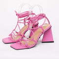 LaLa Cross-Strap Fashion High Heels - AM APPAREL