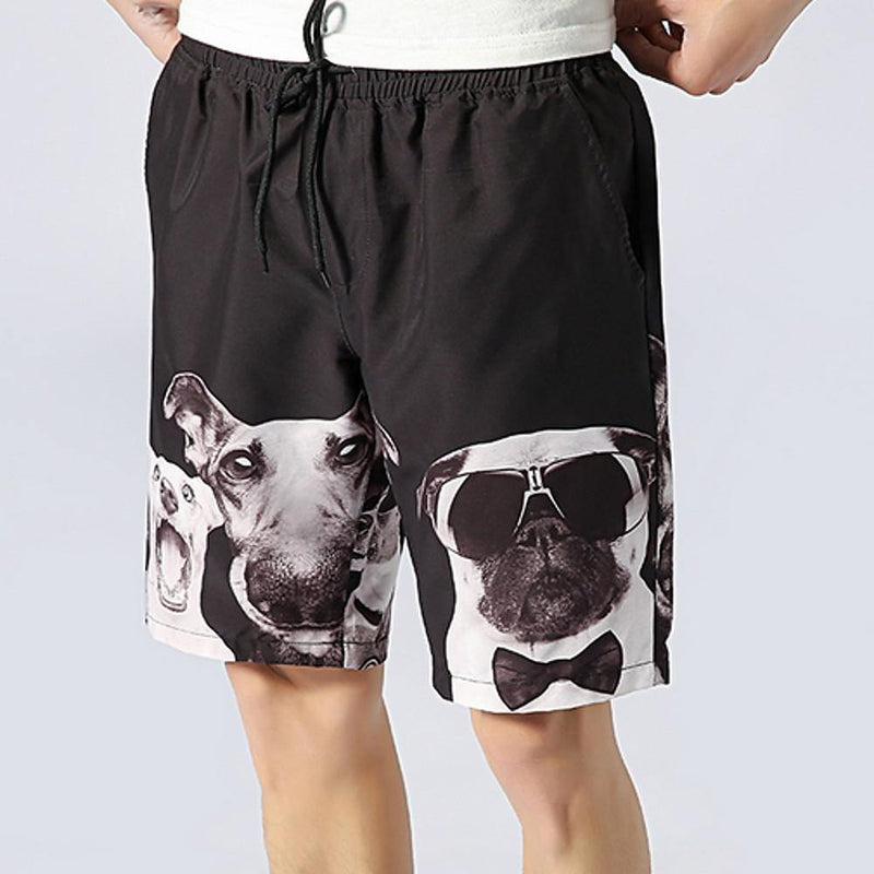 Men's Animal Print Street Shorts - AM APPAREL