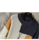 Men's Autumn Color Block Knitted Sweater - AM APPAREL