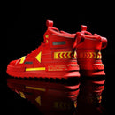 Men's Autumn Faux Leather Casual Sneakers - AM APPAREL