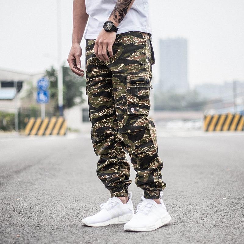 Men's Camouflage Casual Cargo Pants - AM APPAREL