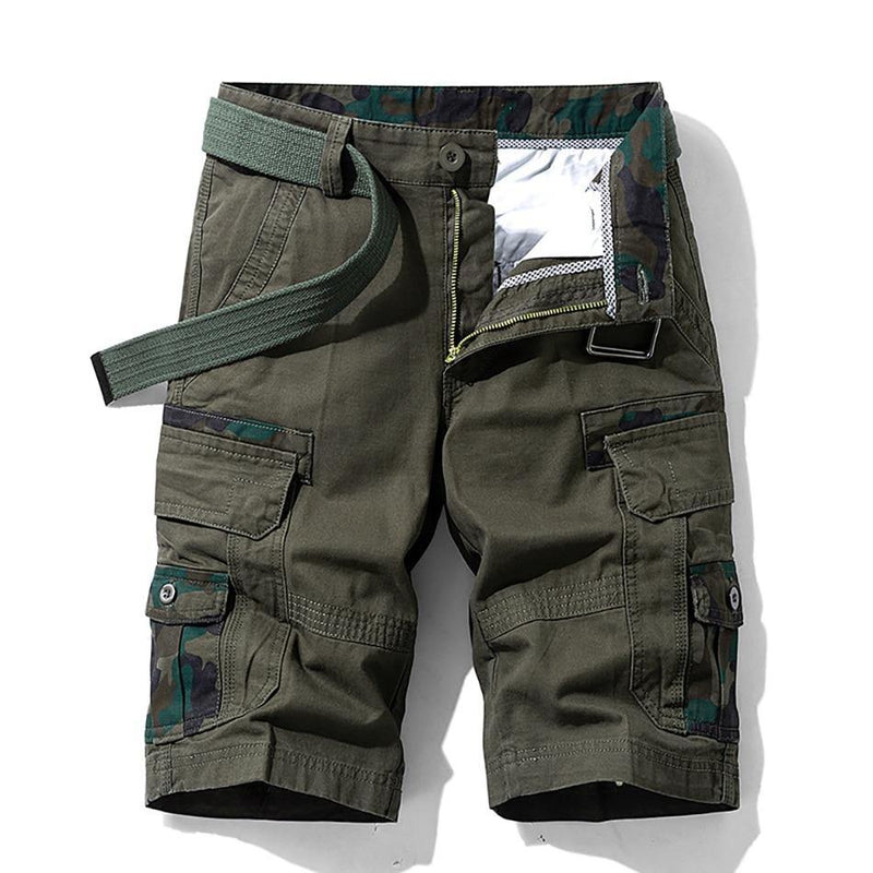 Men's Camouflage Casual Multi-Pocket Cargo Shorts - AM APPAREL