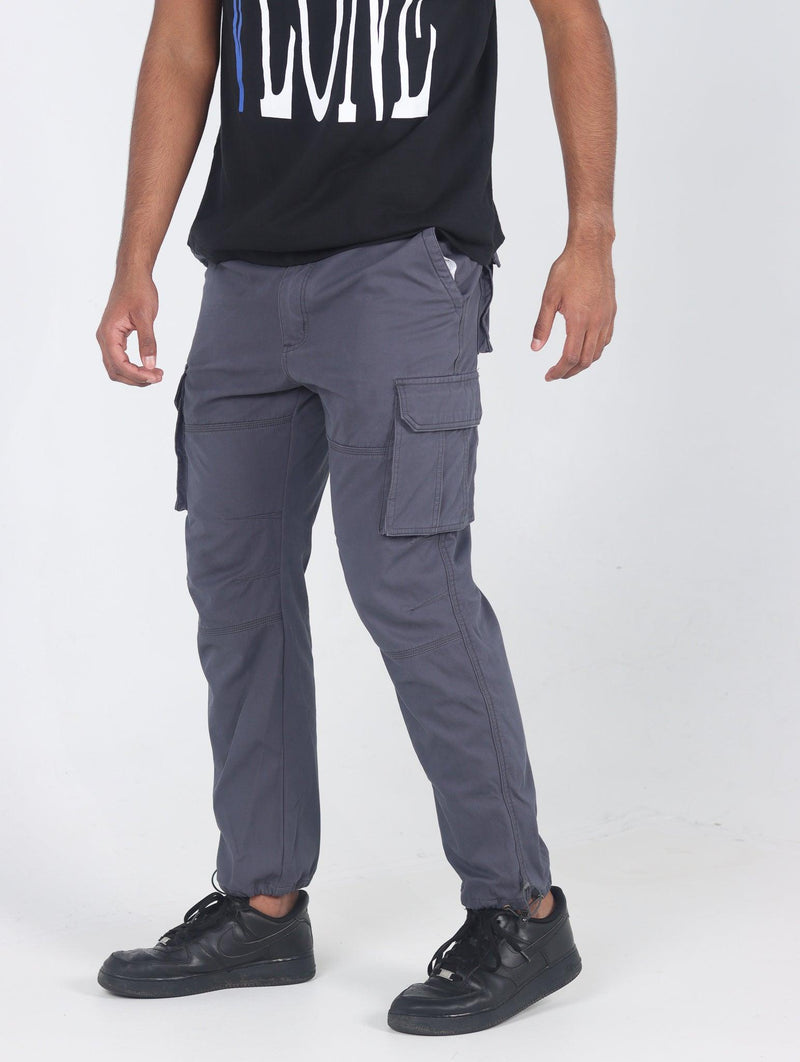 Men's Casual Multi Pockets Military Cargo Pants - AM APPAREL