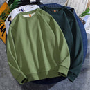 Men's Casual Plain Color Light Weight Sweatshirt - AM APPAREL