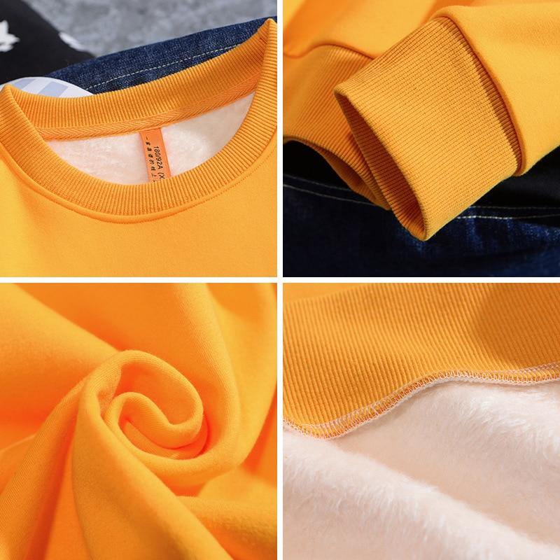 Men's Casual Plain Color Light Weight Sweatshirt - AM APPAREL
