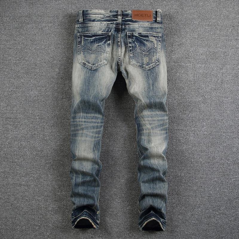 Men's Distressed Casual Jeans - AM APPAREL