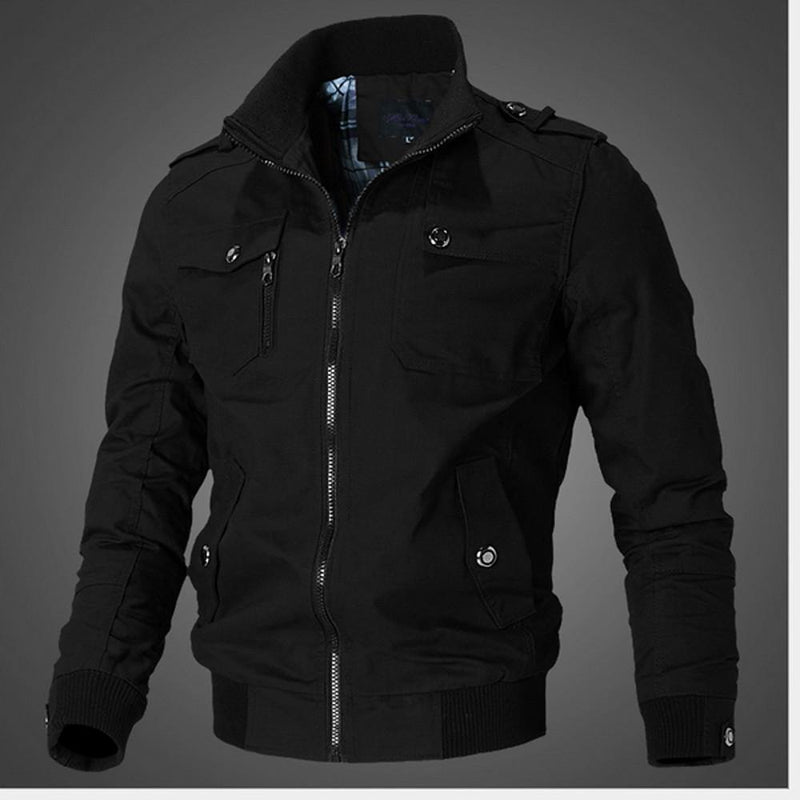 Men's Fall & Winter Solid Colored Regular Jacket. - AM APPAREL