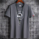 Men's Fashion O Neck Anime T-shirt - AM APPAREL