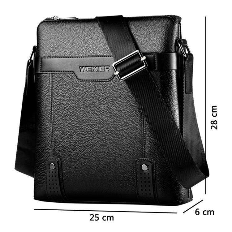 Men's Fashion PU Leather Messenger Bag - AM APPAREL