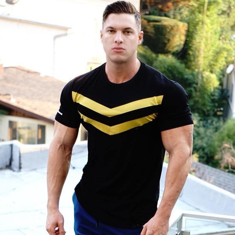 Men's Fashion Slim Fit Fitness T-shirt - AM APPAREL