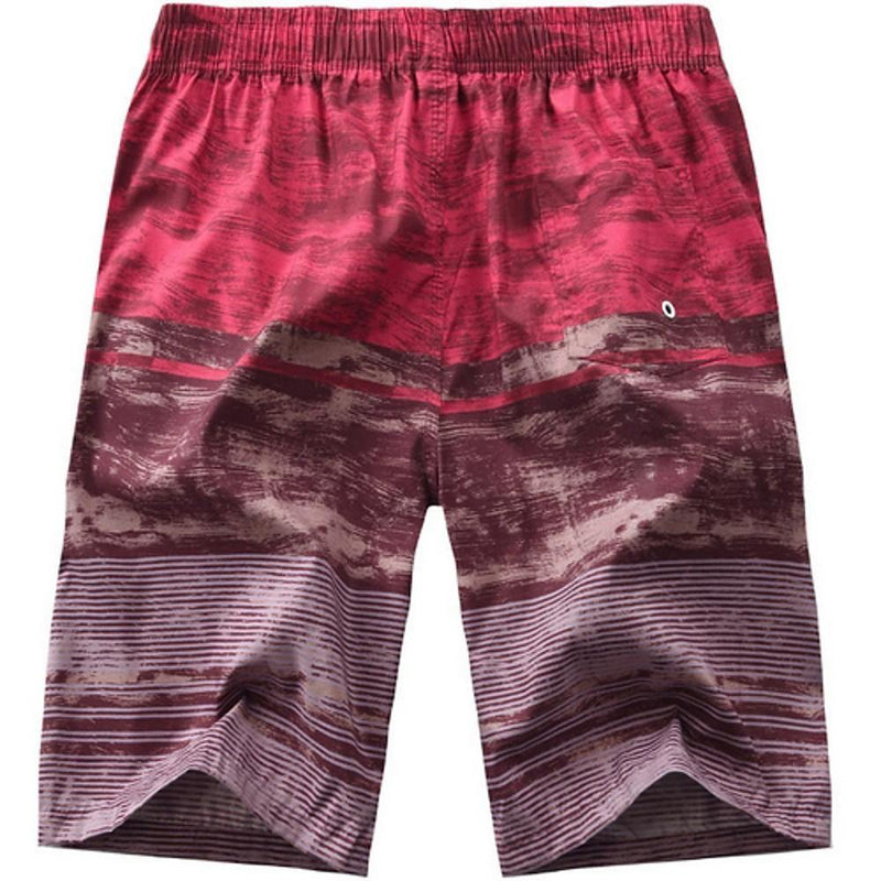 Men's Geometric Print  Beachwear Shorts - AM APPAREL