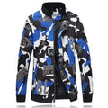 Men's Geometric Printed Zip Polyester Jacket - AM APPAREL