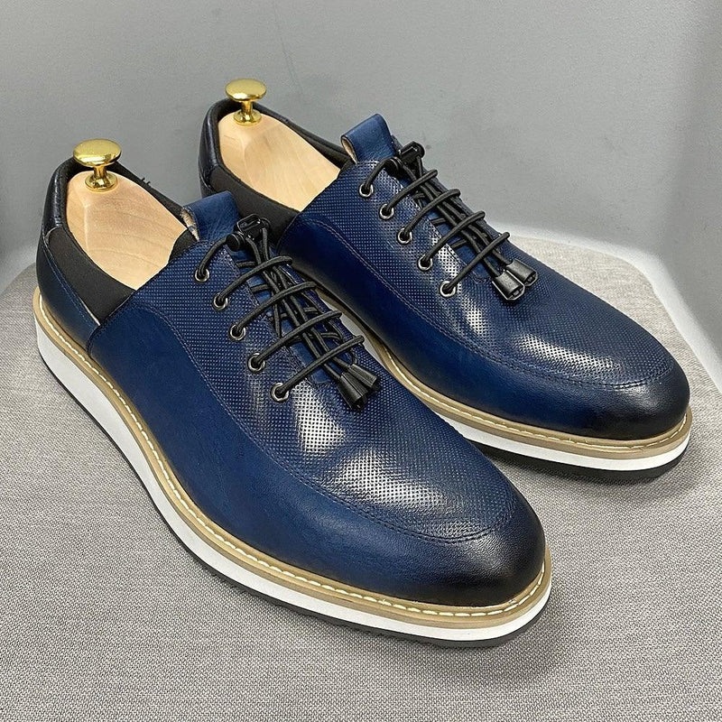 Men's High Quality Casual Genuine Leather Shoes - AM APPAREL