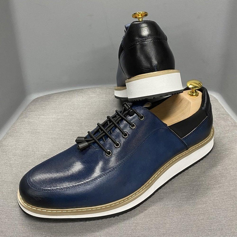 Men's High Quality Casual Genuine Leather Shoes - AM APPAREL