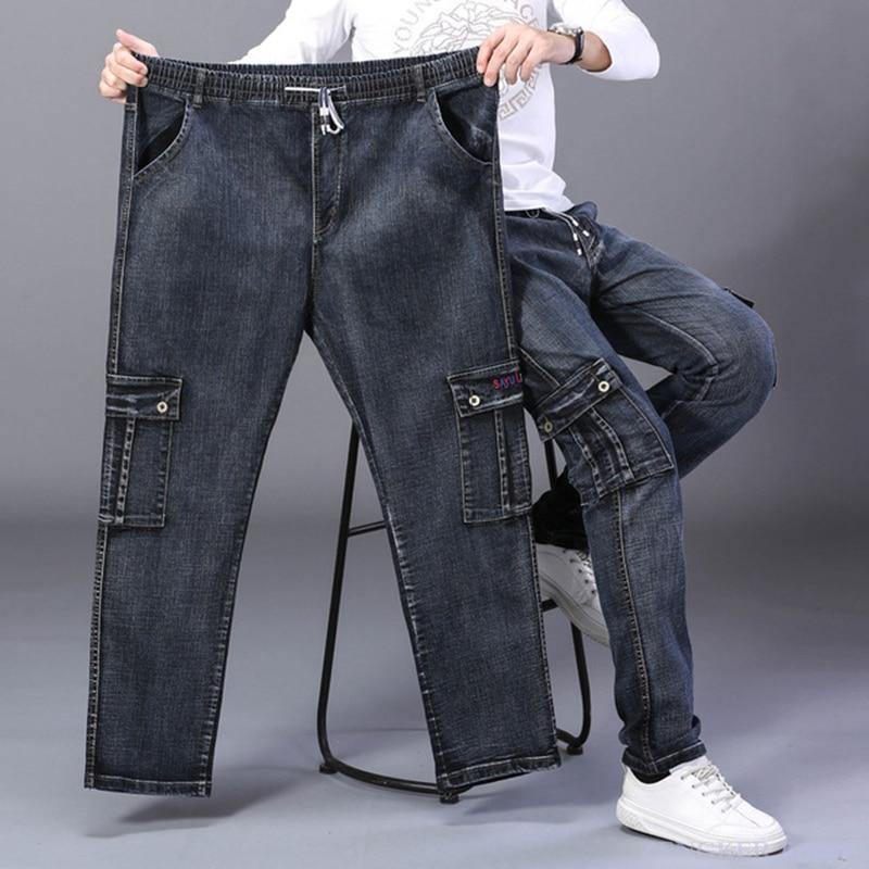 Men's High Waist Loose Fit Jeans - AM APPAREL