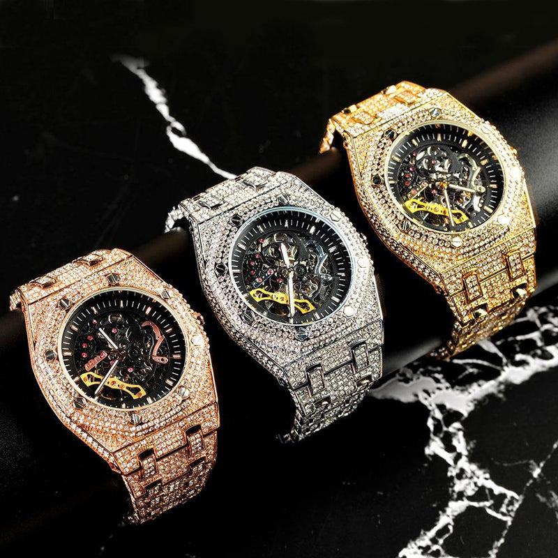 Men's Iced Out Luxury Watch - AM APPAREL