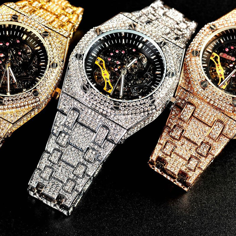 Men's Iced Out Luxury Watch - AM APPAREL