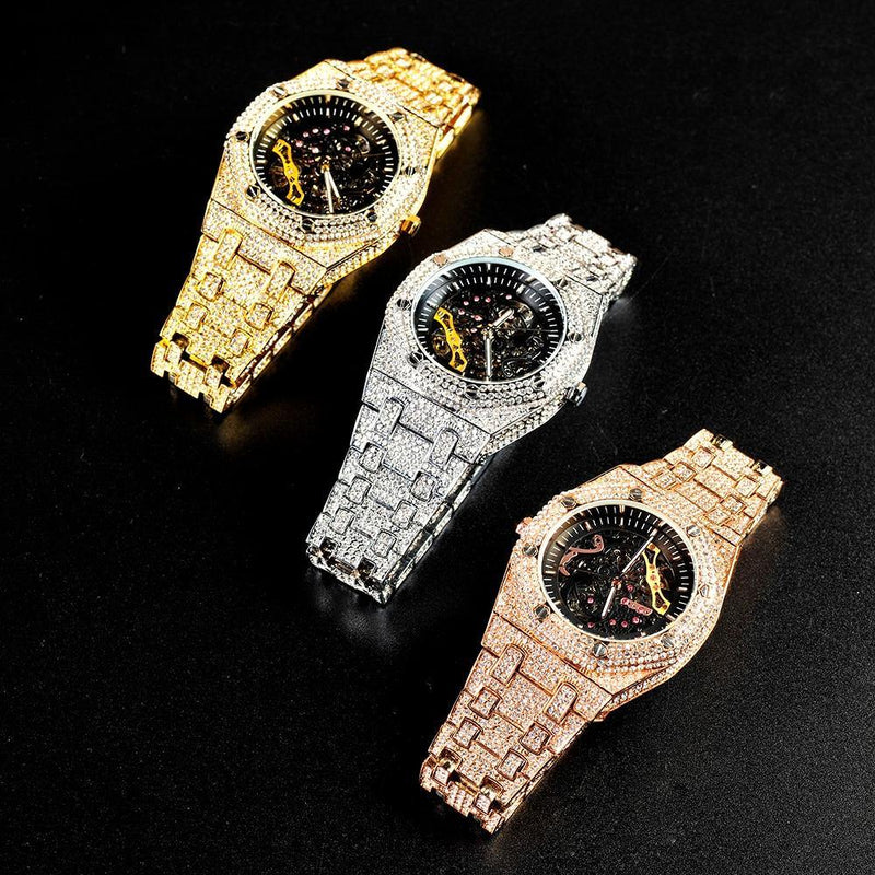 Men's Iced Out Luxury Watch - AM APPAREL