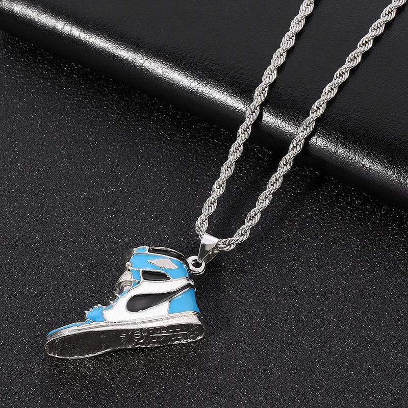 Men's Mini Sneaker Pendant Necklace - AM APPAREL