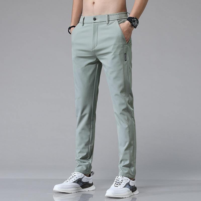 Men's Regular Fit Casual Suit Pants - AM APPAREL