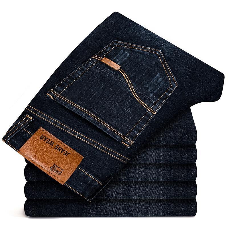 Men's Slim Fit Business Classic Stretch Jeans - AM APPAREL