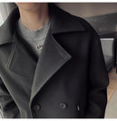 Men's Solid Colored Casual Wool Jacket - AM APPAREL