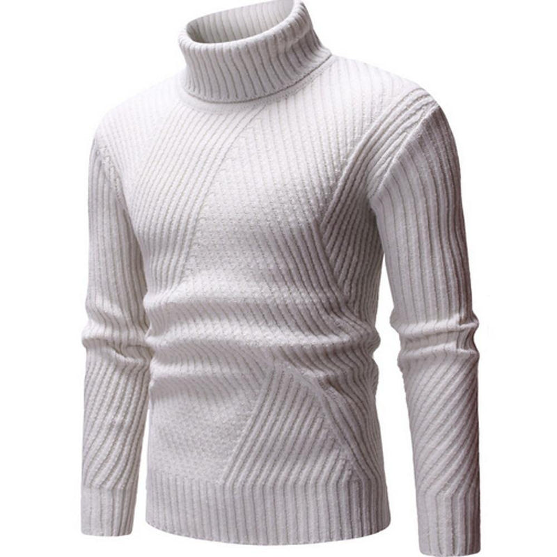 Men's Solid Colored Pullover Sweater - AM APPAREL