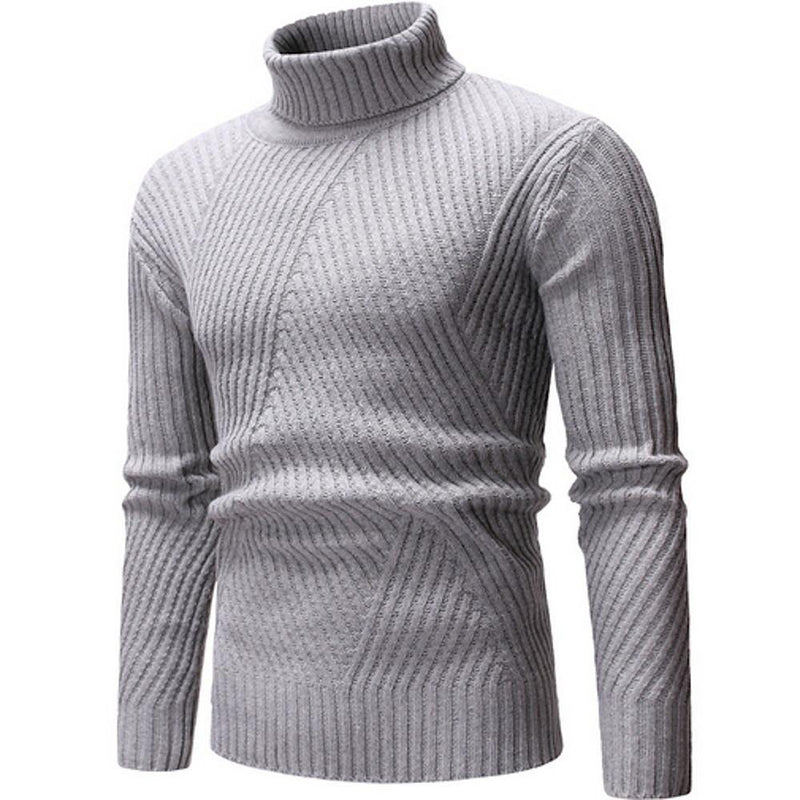 Men's Solid Colored Pullover Sweater - AM APPAREL