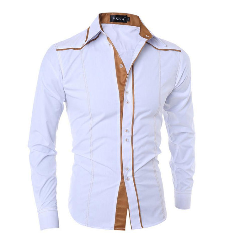 Men's Solid Colored Stylish Polyester Shirt - AM APPAREL