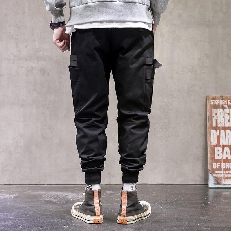 Men's Solid Colored Techwear Cargo Pants - AM APPAREL