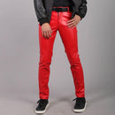 Men's Spring Light Weight Faux Leather Pants - AM APPAREL