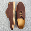 Men's Suede Oxford Casual Shoes - AM APPAREL