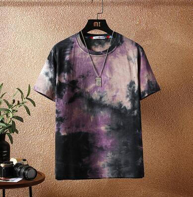 Men's Tie Dye Short Sleeve Fashion T-Shirt - AM APPAREL