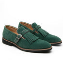 Men's Vintage Tassels Leather Loafers - AM APPAREL