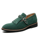 Men's Vintage Tassels Leather Loafers - AM APPAREL