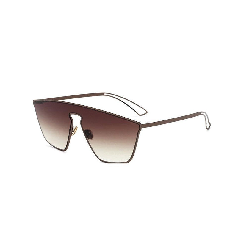 Mirror Designer Metal Frame Unisex Sunglasses - AM APPAREL