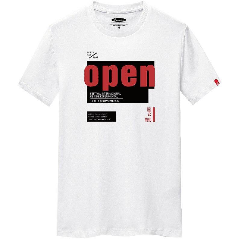 "OPEN" Men's Casual Graphic T-Shirt - AM APPAREL