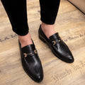ROGUE Men's PU Leather Formal Loafers - AM APPAREL