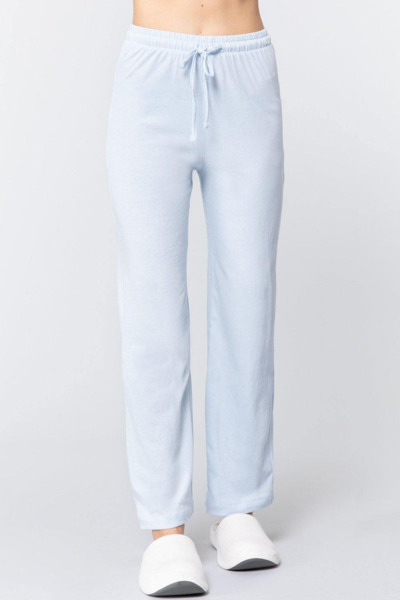 Solid Cotton Pajama Pants - AM APPAREL