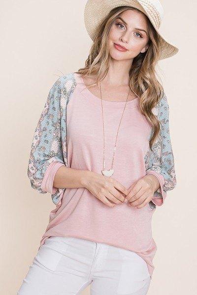 Solid French Terry Fashion Top - AM APPAREL