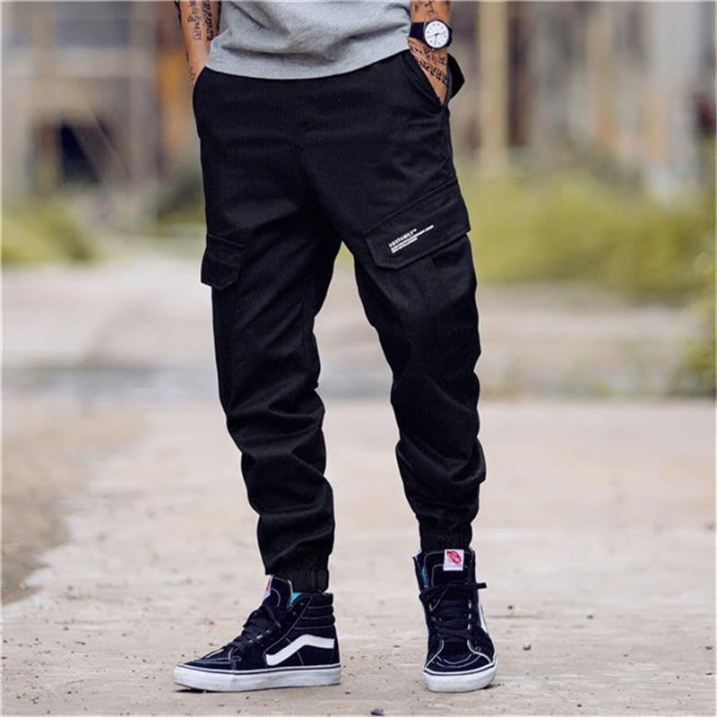 Streetwear Men's Camouflage Loose Fit Cargo Joggers - AM APPAREL