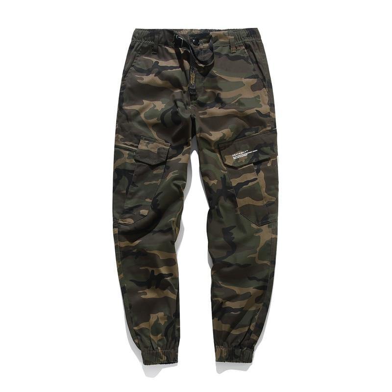 Streetwear Men's Camouflage Loose Fit Cargo Joggers - AM APPAREL